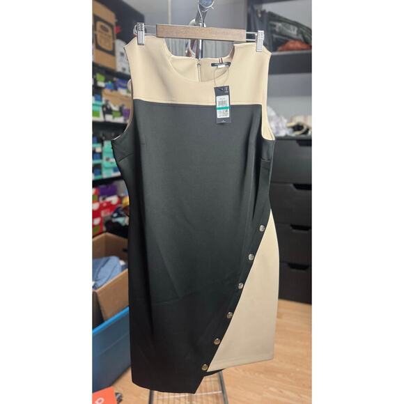 Tommy Hilfiger Colorblocked Jersey Dress Size 16 - Picture 2 of 11